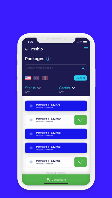 Reship - Shopping & Shipping Screenshot
