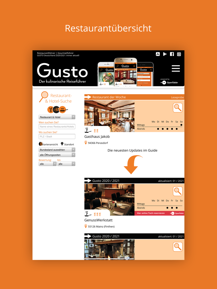 Gusto - Restaurantführer