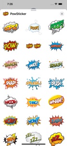 Comic Exclamation Sticker Pack screenshot #2 for iPhone