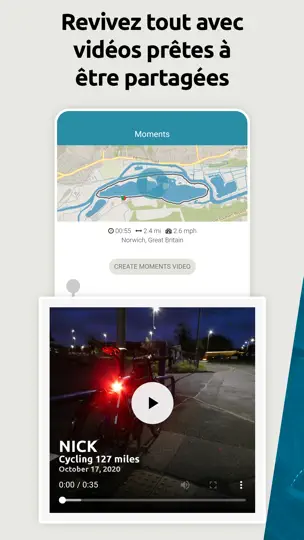 Capture d'écran de Map My Tracks: Cyclisme sur iPhone 7