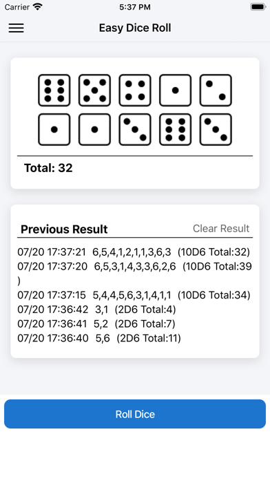 Easy Dice Roll Screenshot