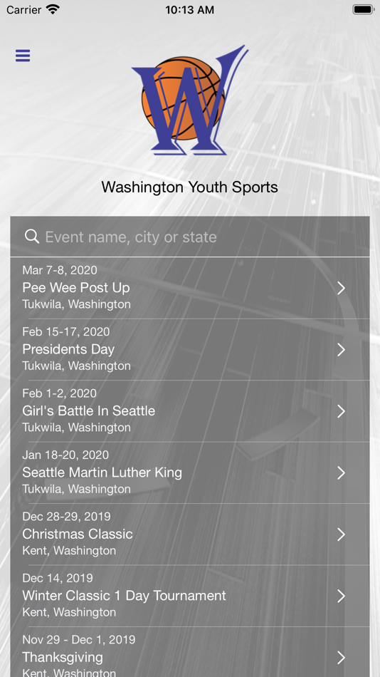 Washington Youth Sports - 5.9.17 - (iOS)