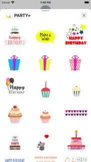 party+ sticker pack iphone screenshot 2