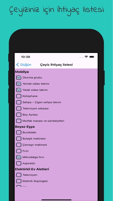 Düğün Rehberi ve Sayacı Screenshot