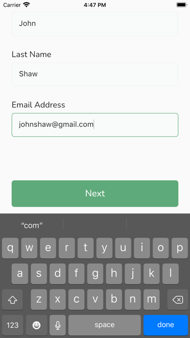 College Speech Outliner App Screenshot