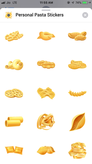Personal Pasta Stickers Screenshot
