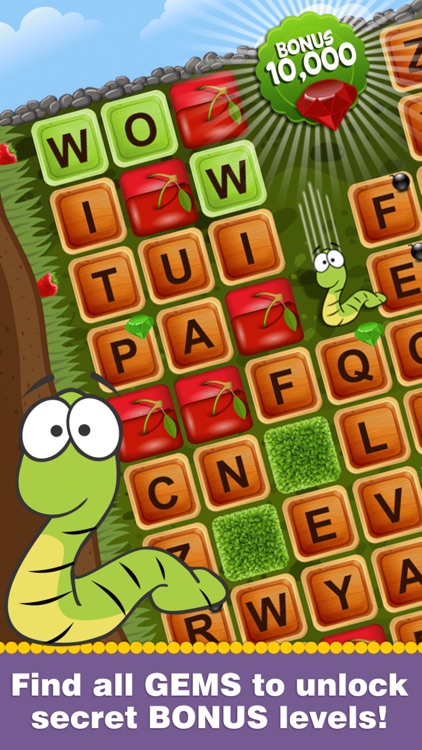 Word Wow - Help the worm down