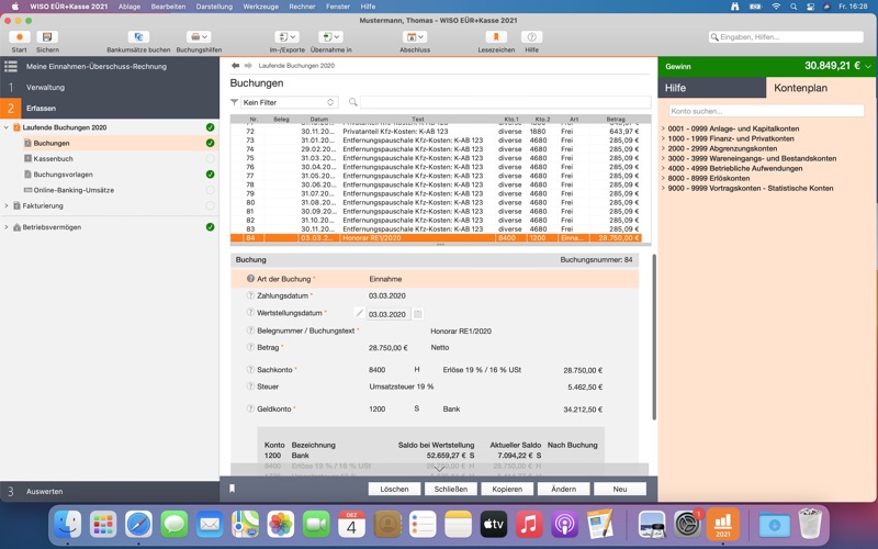 Screenshot #3 pour WISO EÜR+Kasse 2021