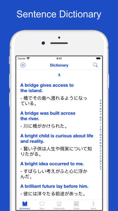 English Japanese Sentences Screenshot
