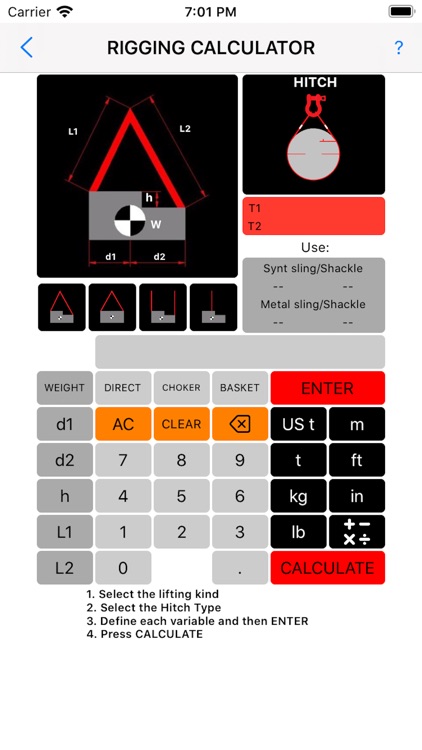 Rigging Calculator