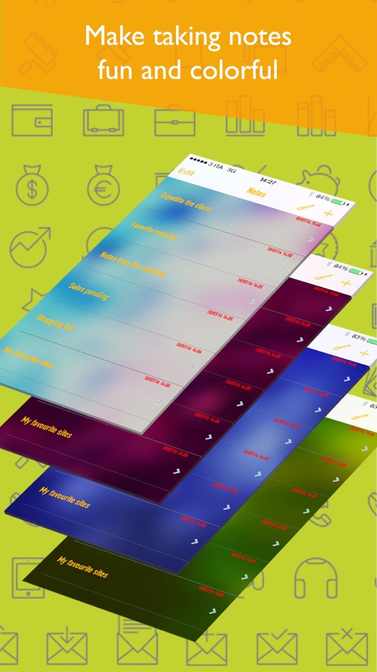 #2. Colored Notes Pro notes taking (iOS) By: luca calciano