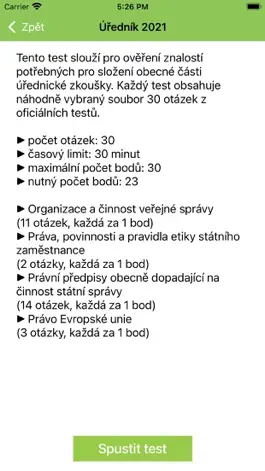 Game screenshot Úřednická zkouška 2023 apk