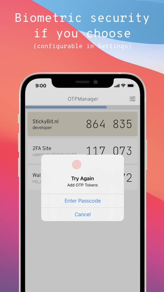#3. OTP Manager (macOS) 由: Carlos de Boer Ver Voorn