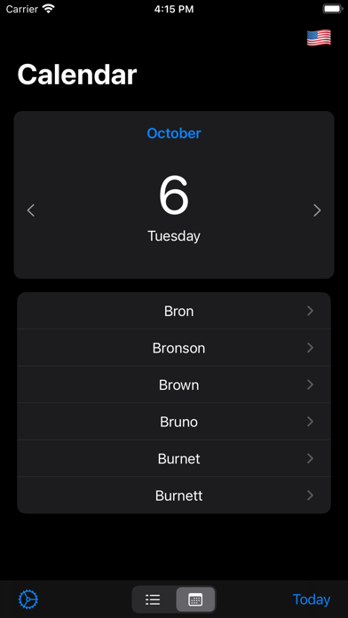 Name-days Screenshot