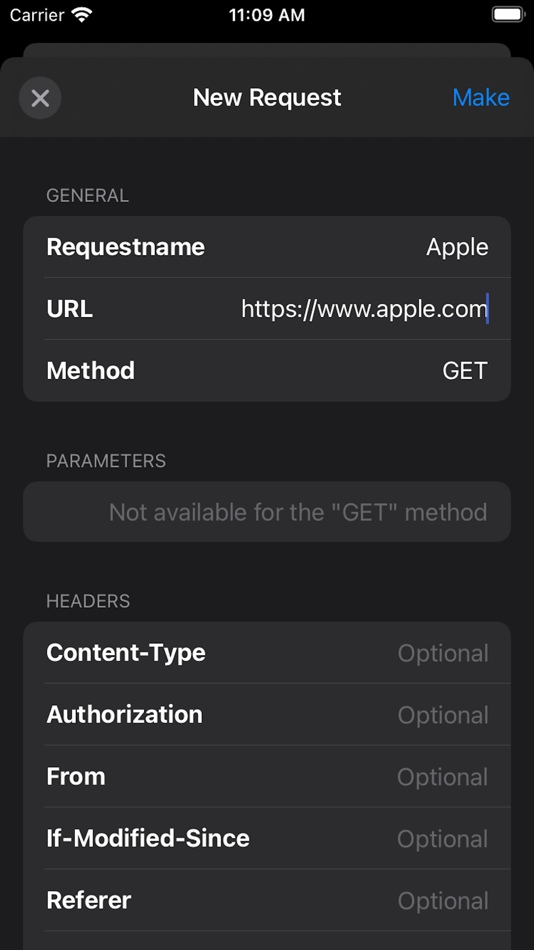 #2. HTTP Request Maker !! (iOS) By: Yuma Kitasei
