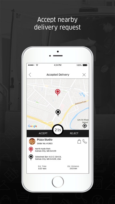 OrderNow.ca Driver App Screenshot