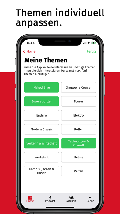 MOTORRAD Online Screenshot