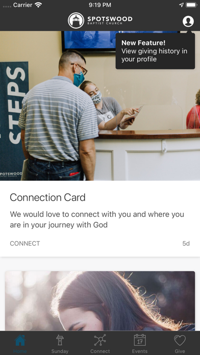 Spotswood Baptist Church Screenshot
