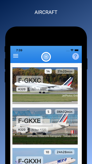 FlightLog App Screenshot