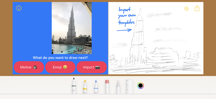 Learn to draw by templates