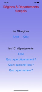 France, Régions & Départements screenshot #1 for iPhone