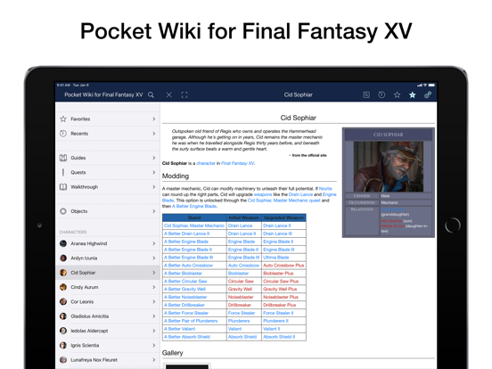 Screenshot #4 pour PW for Final Fantasy XV