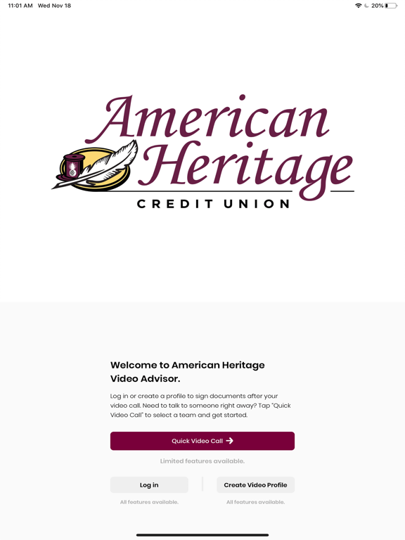 American Heritage VideoAdvisor iPad screenshot 1 - Finance app