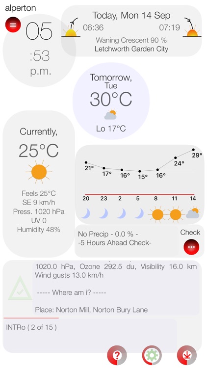 Alperton - Weather Elements