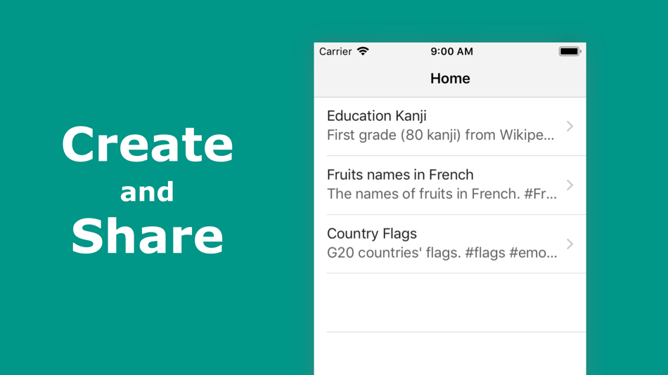 #4. FlashCards - study flash cards (iOS) 由: Toshiki Motomura