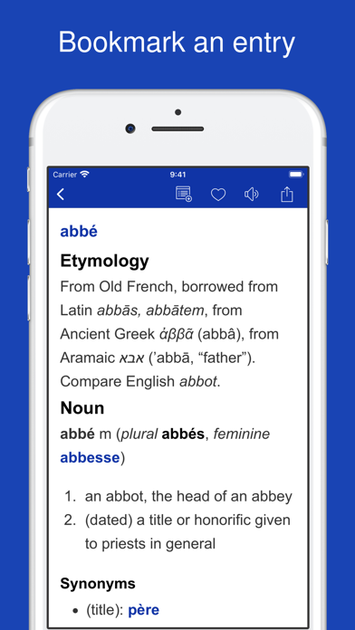 Dictionary of French Language Screenshot