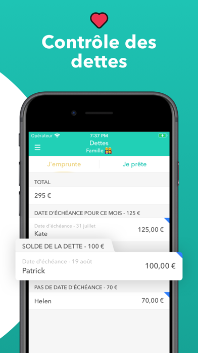 Screenshot #3 pour Moneon: gestion budget, argent