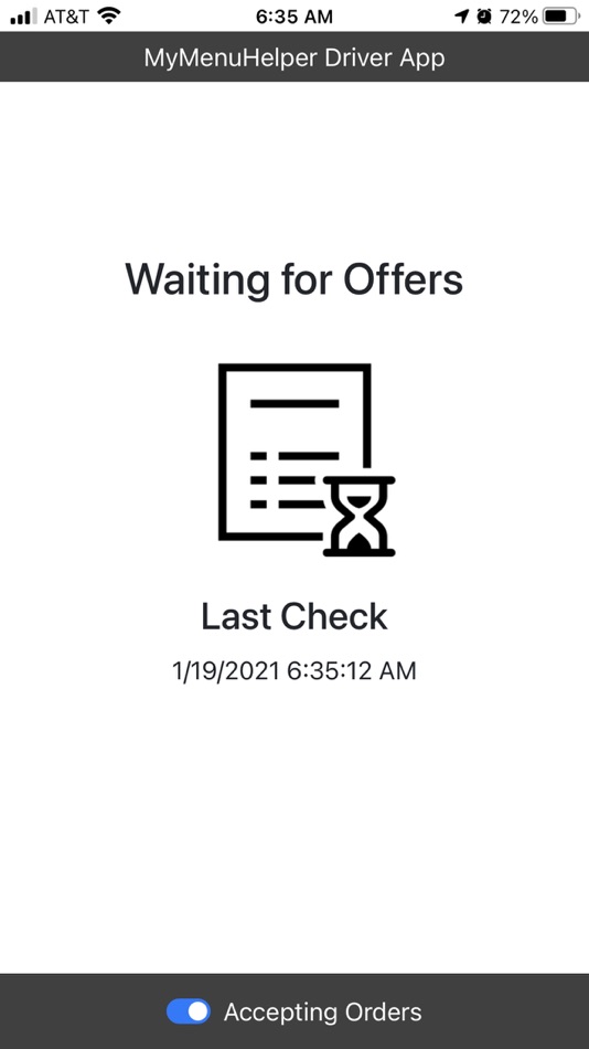 MyMenuHelper for Drivers (iOS) By: MyCoffeeHelper, LLC.