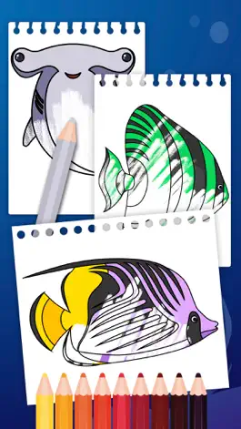Game screenshot Sea Animal Coloring Book Game hack