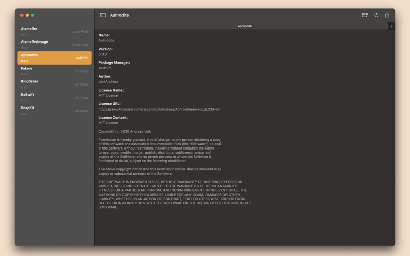 Screenshot #3 pour Licenses