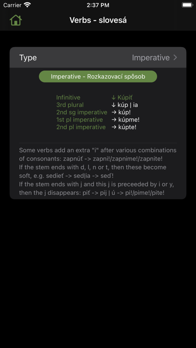 gramSK - Slovak grammar Screenshot