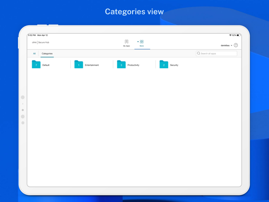 Citrix Secure Hub iPad app afbeelding 4