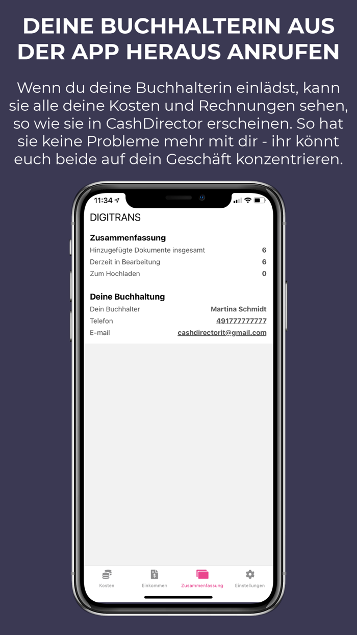 CashDirector - manage invoices