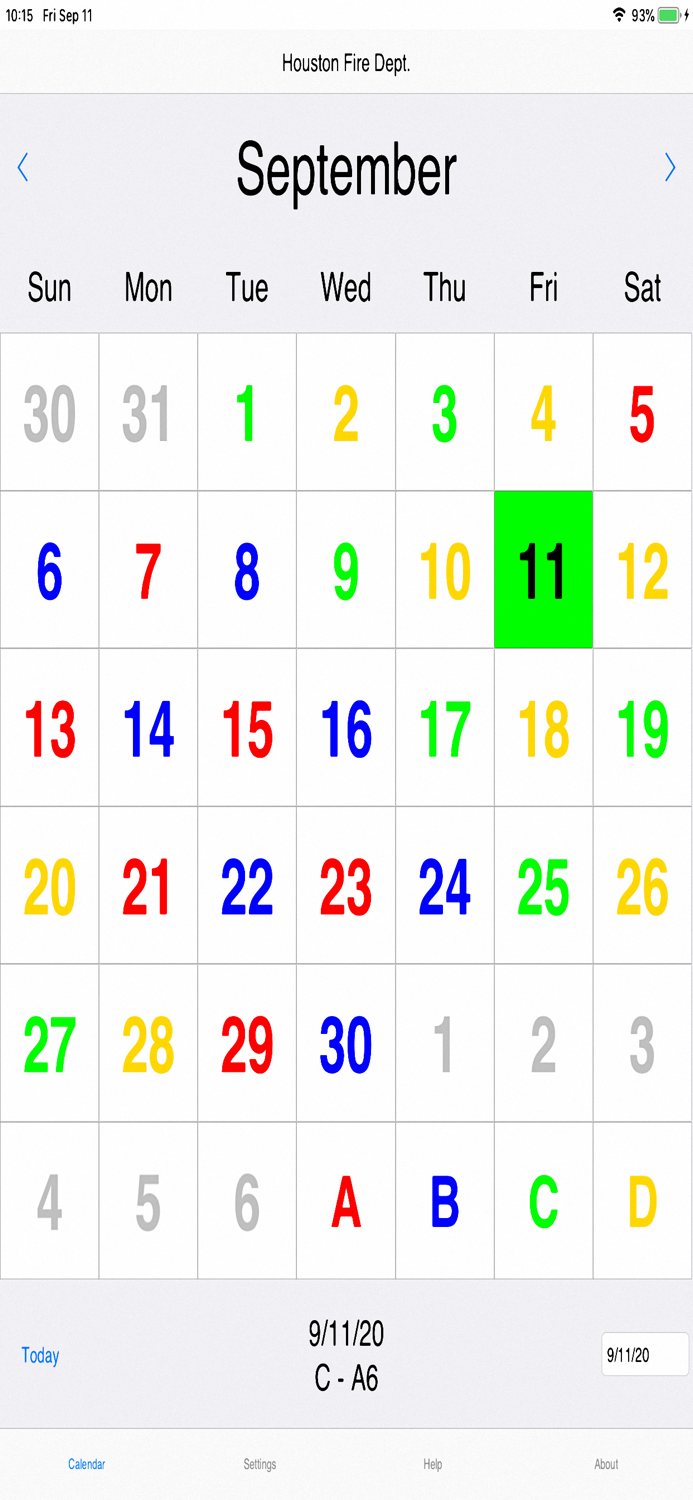 ShiftCal® for Houston Fire