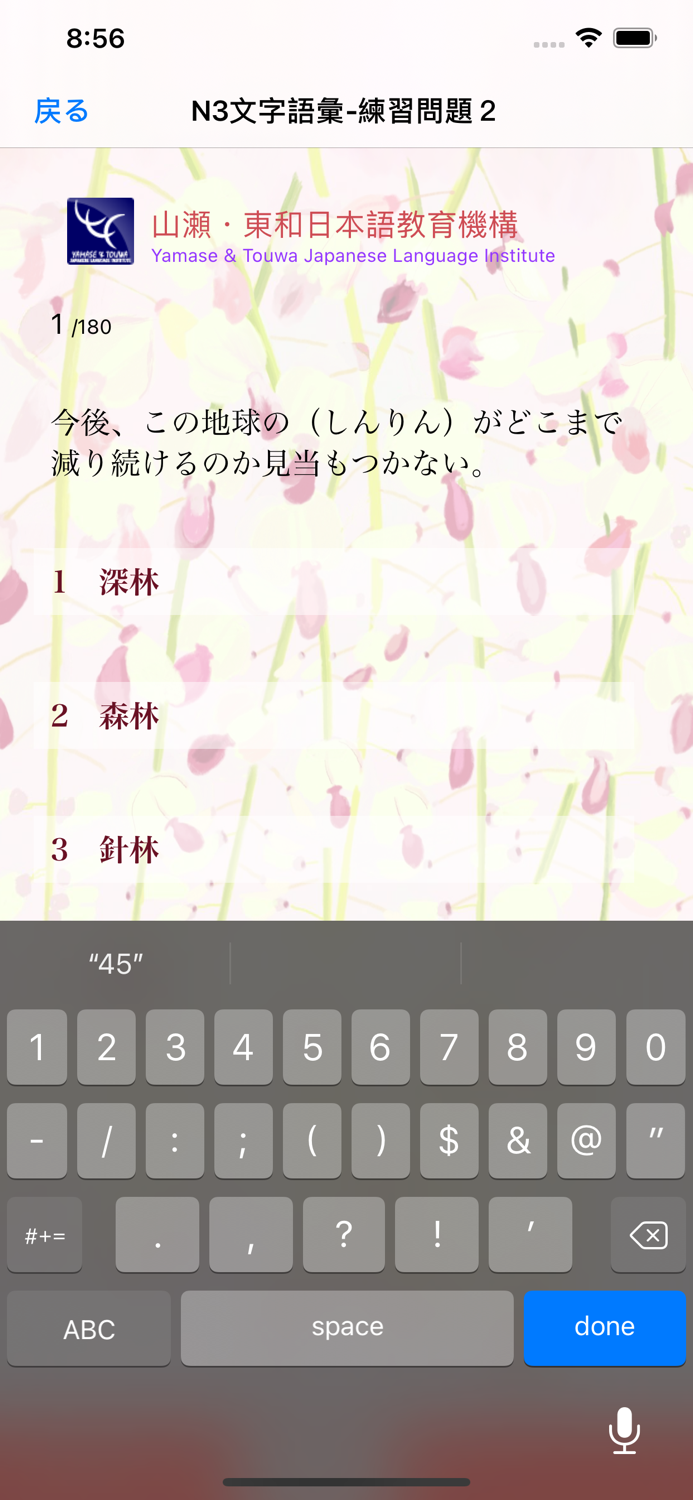 N3 文字語彙問題集