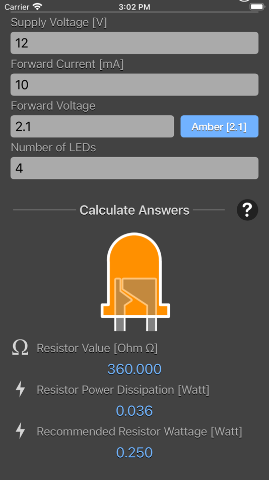 #8. LED Resistor Calculator Plus (iOS) 由: Nitrio