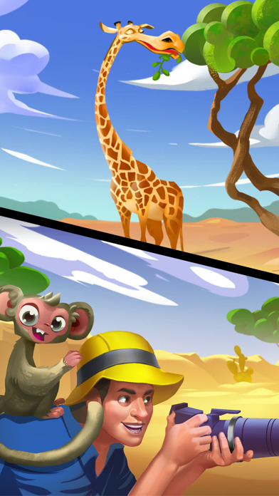 Animal Drop Safari - Match 3 Screenshot