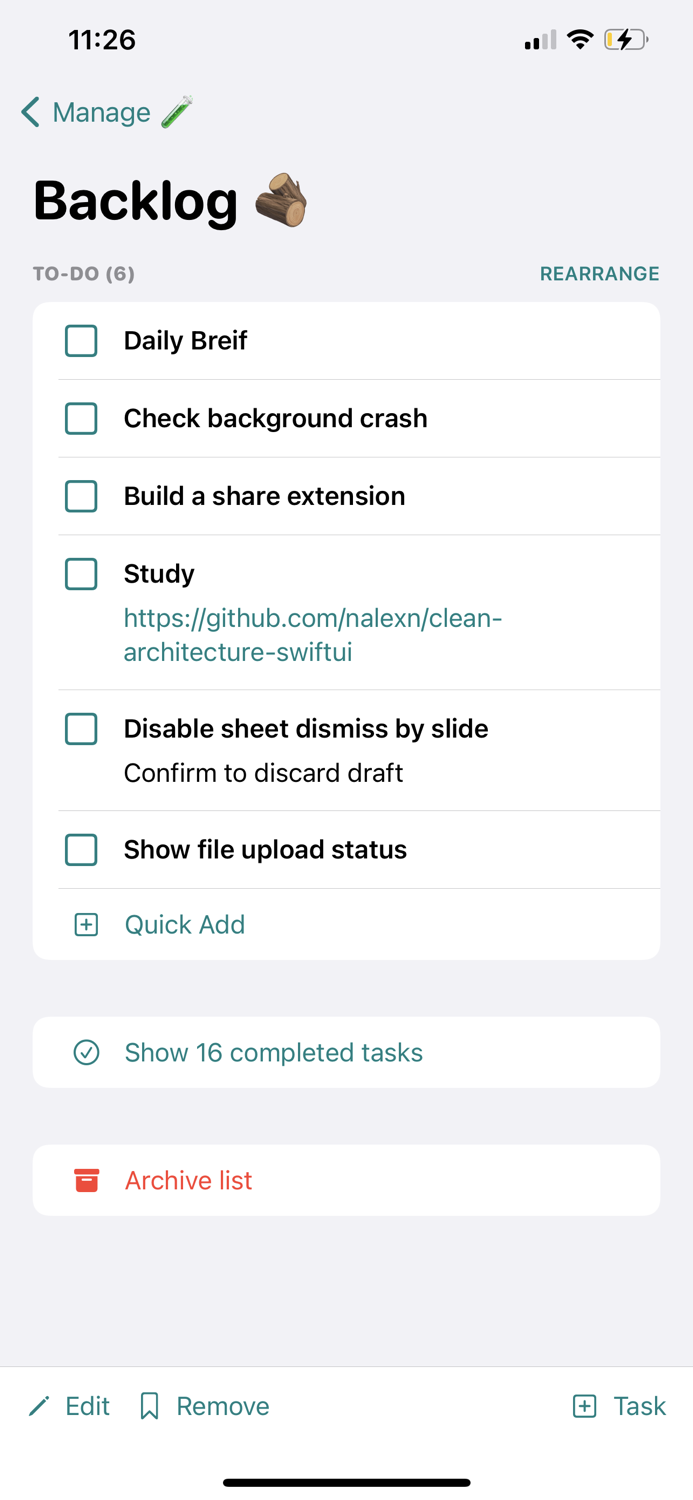 Manage Tasks Docs and Events