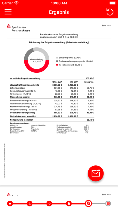 S-PK bAV Rechner Screenshot