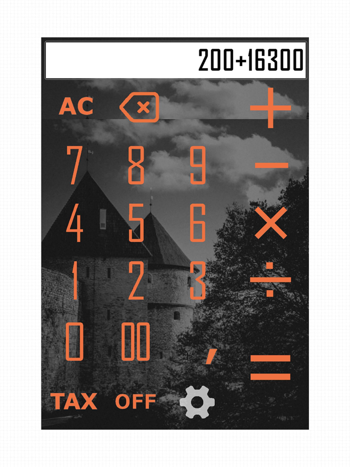 Simple Calculator FLAT calc