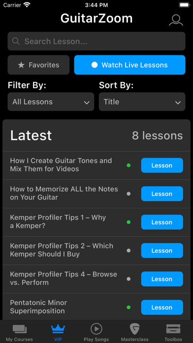 GuitarZoom Screenshot
