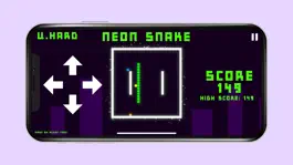 Game screenshot NEON SNAKE GAME apk