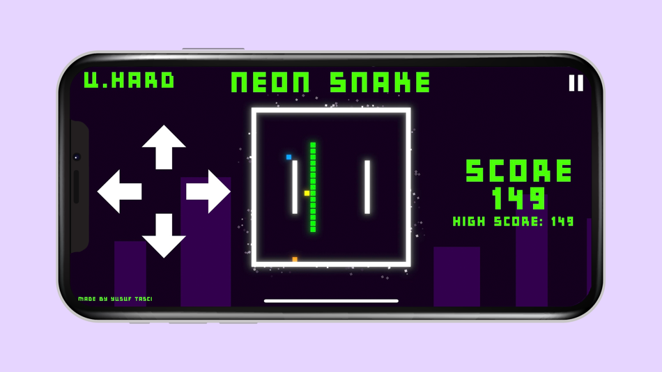 #2. NEON SNAKE GAME (iOS) 由: Yusuf Tascı
