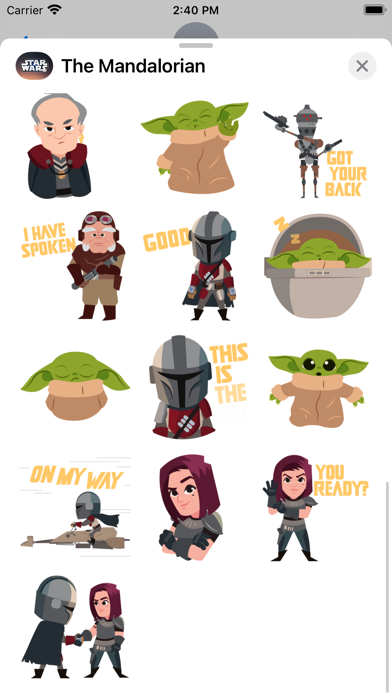 The Mandalorian Stickers screenshot 5