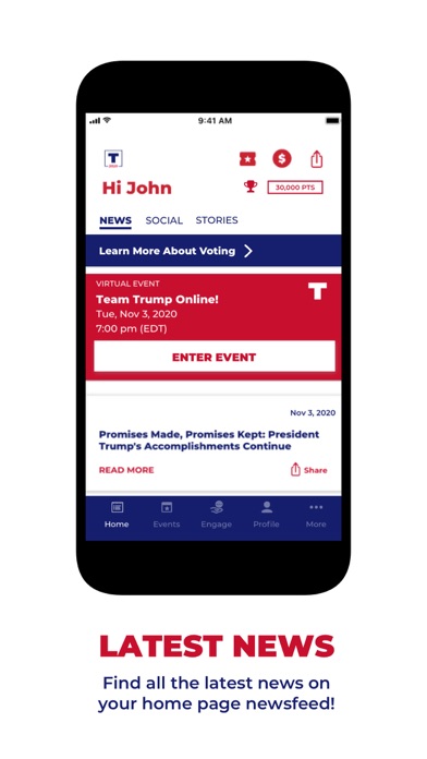 Official Trump 2020 App screenshot 4