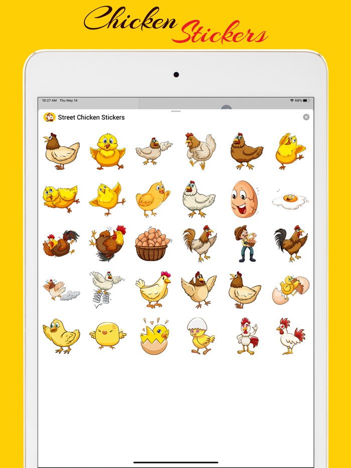 Street Chicken Chick Stickers